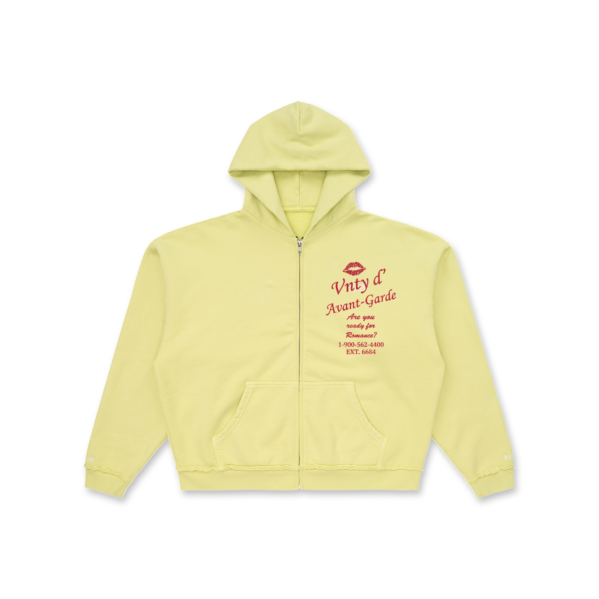 A Kiss Away Zip Hoodie (Daisy)