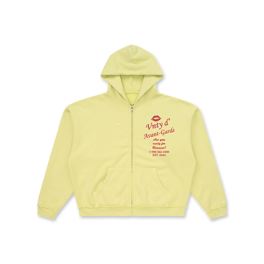 A Kiss Away Zip Hoodie (Daisy)