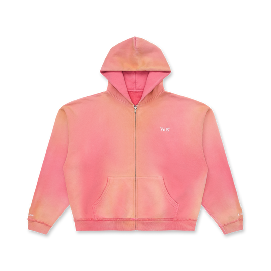 Florista Wash Zip Hoodie (Rosa)