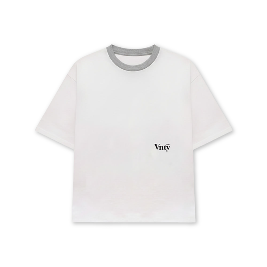 Classico Ringer Tee (White/Grey)