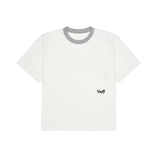 Classico Ringer Tee (White/Grey)