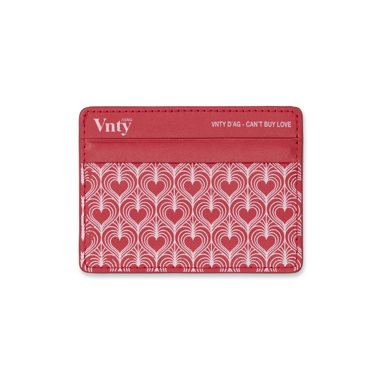 Vnty Leather Card Wallet (Rouge Red)