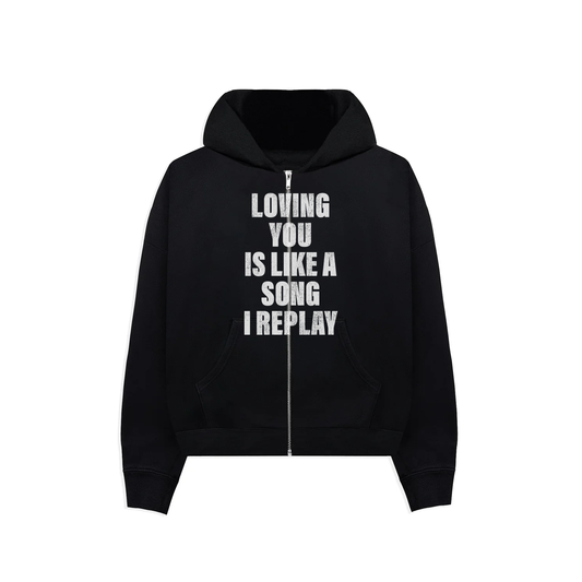 Replay Zip Hoodie (Black)